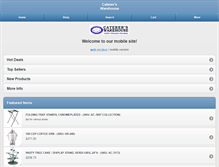 Tablet Screenshot of catererswarehouse.com